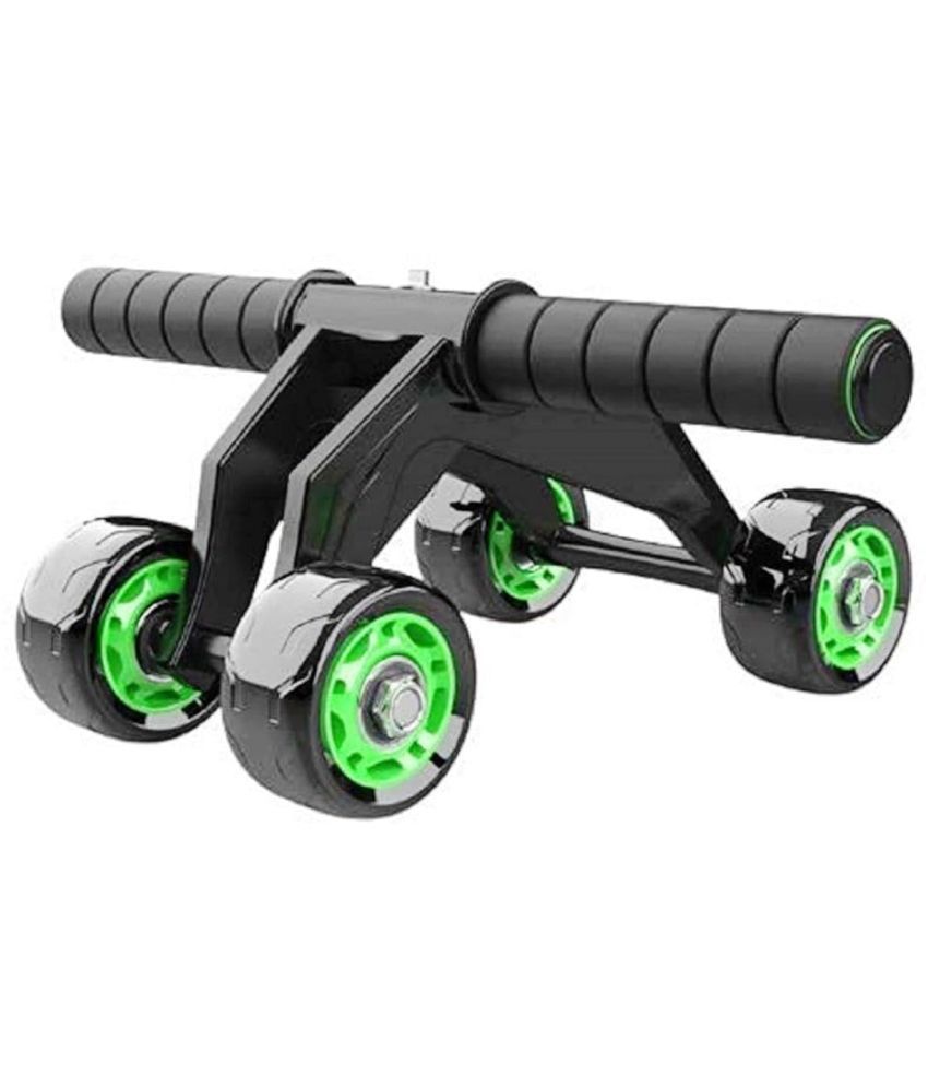     			4-Wheel Ab Roller – Adjustable Handles, Heavy-Duty Stability for Abs & Core Sculpting