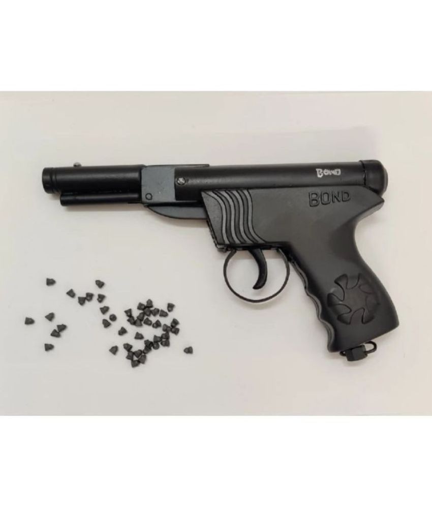     			Air Pistol Metal Gun / Bandook With Free Cover And 200 Pellets / Bullets For Adults