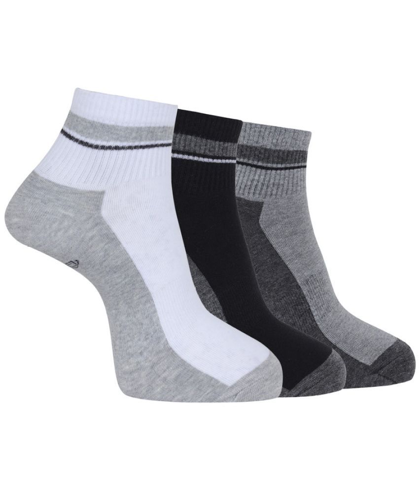     			Dollar Pack of 3 Men's Woollen Ankle Length Socks ( Multicolor 10 )