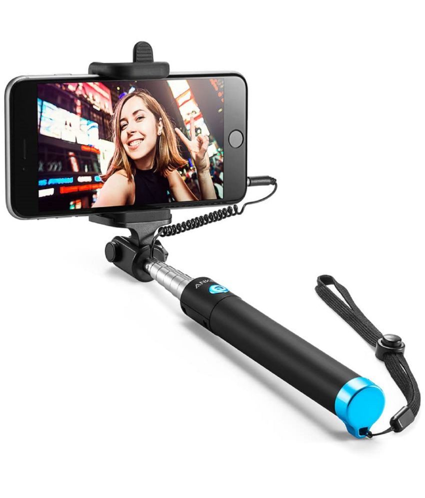     			Iivaas Aux Wire Selfie Stick ( Black )