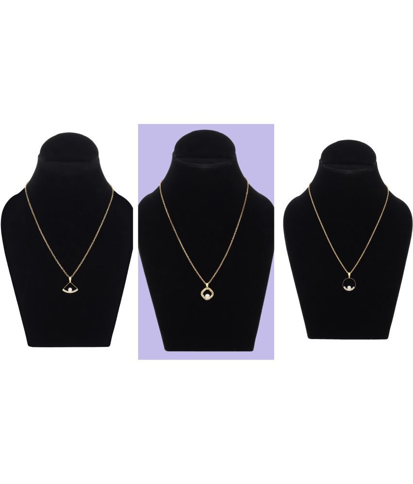     			Rhosyn Gold Pendant set ( Pack of 1 )