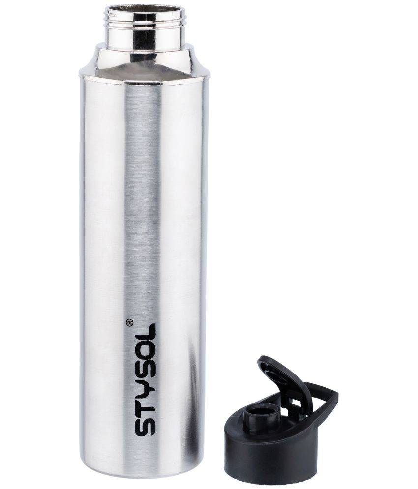     			Stysol Steel Water Bottel  Silver Stainless Steel Sipper Water Bottle 1000 mL ( Set of 1 )