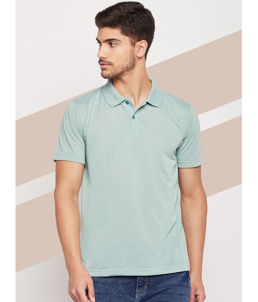     			UBX Pack of 1 Cotton Blend Regular Fit Solid Half Sleeves Men's Polo T Shirt ( Sea Green )