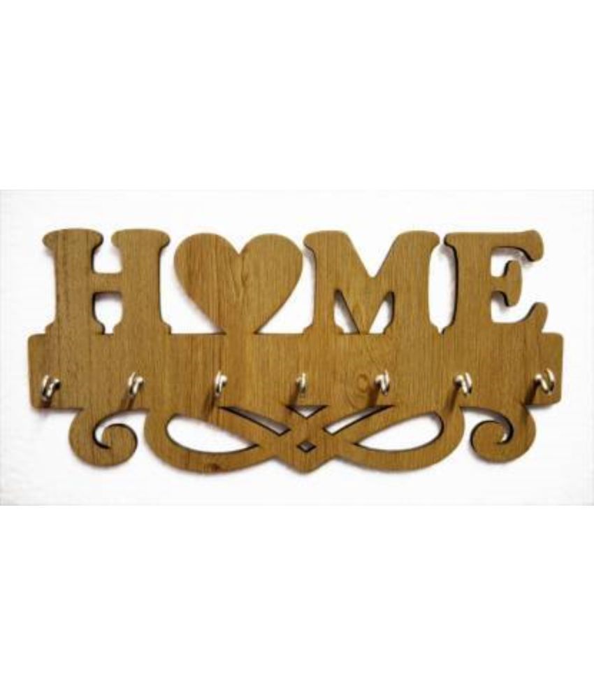     			Arpita Crafts Beige Wood Key Holder - Pack of 1