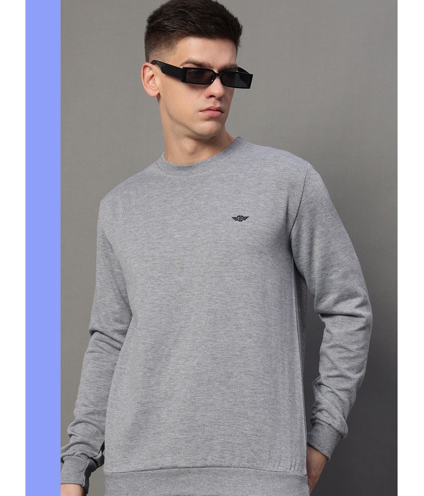     			GET GOLF Cotton Blend Round Neck Men's Sweatshirt - Grey ( Pack of 1 )