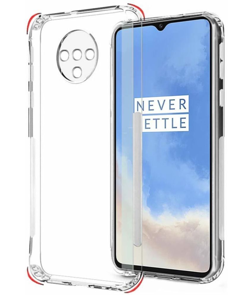     			VAKIBO Plain Cases Compatible For Rubber Oneplus 7T ( Pack of 1 )