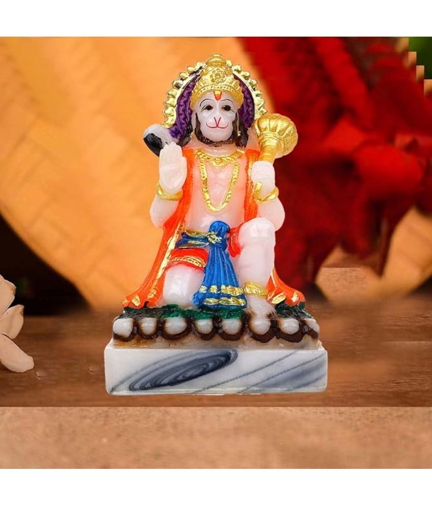     			Awesome Craft Marble Lord Hanuman Idol ( 18 cm )