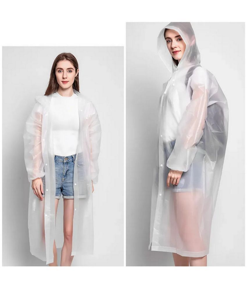     			Infispace Long Raincoat - White