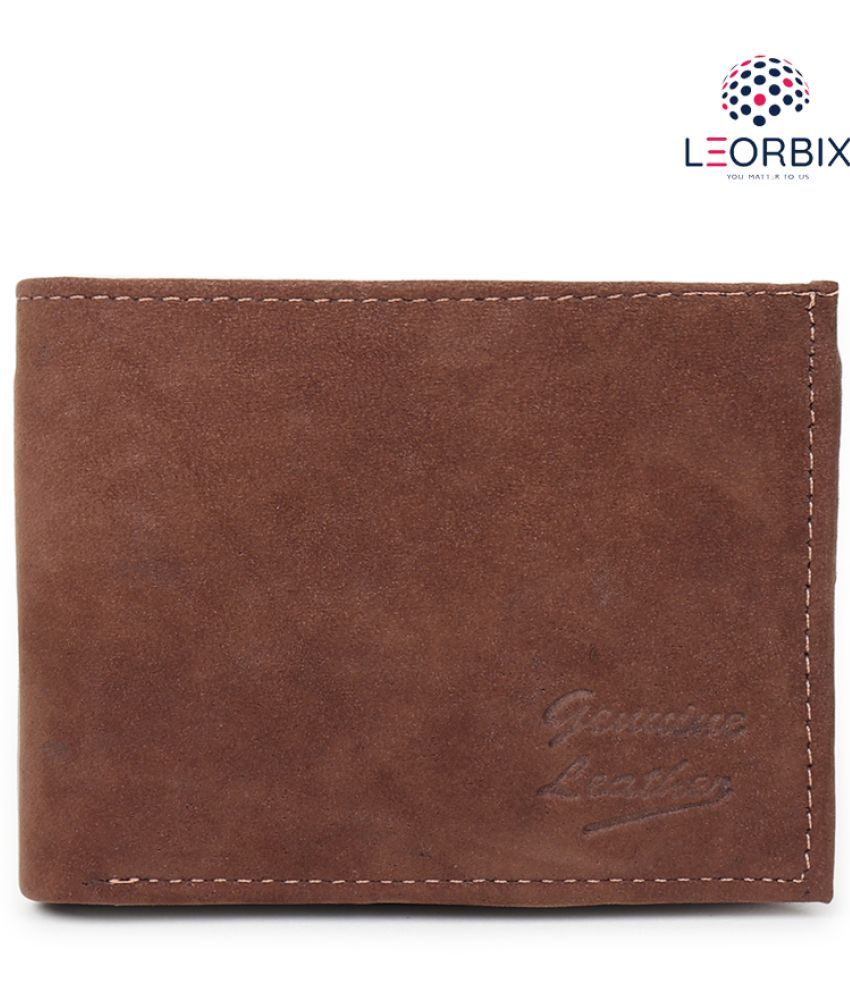     			LEORBIX Leather Solid Men's Regular Wallet With 5 Slots For Card ( Redwood Brown , Pack of 1 )