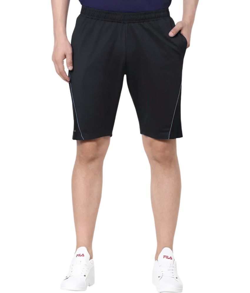     			Reoutlook Black Polyester Men's Shorts ( Pack of 1 )