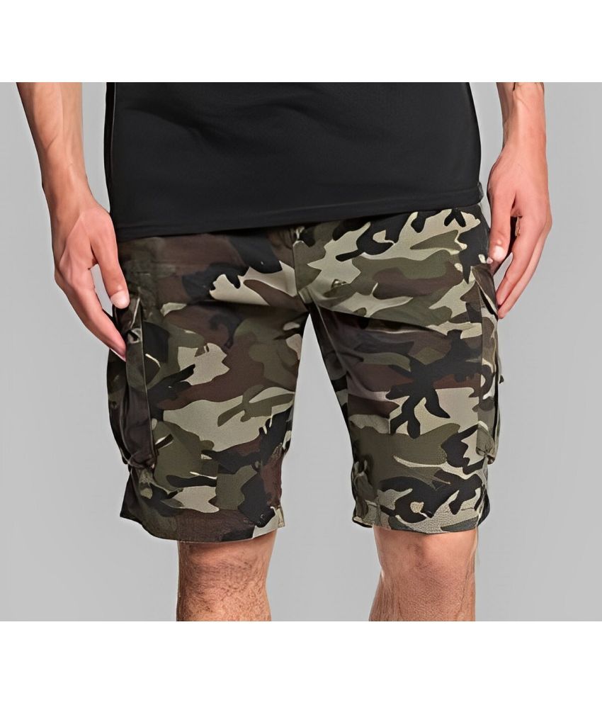     			Reoutlook Green Cotton Blend Men's Cargos ( Pack of 1 )