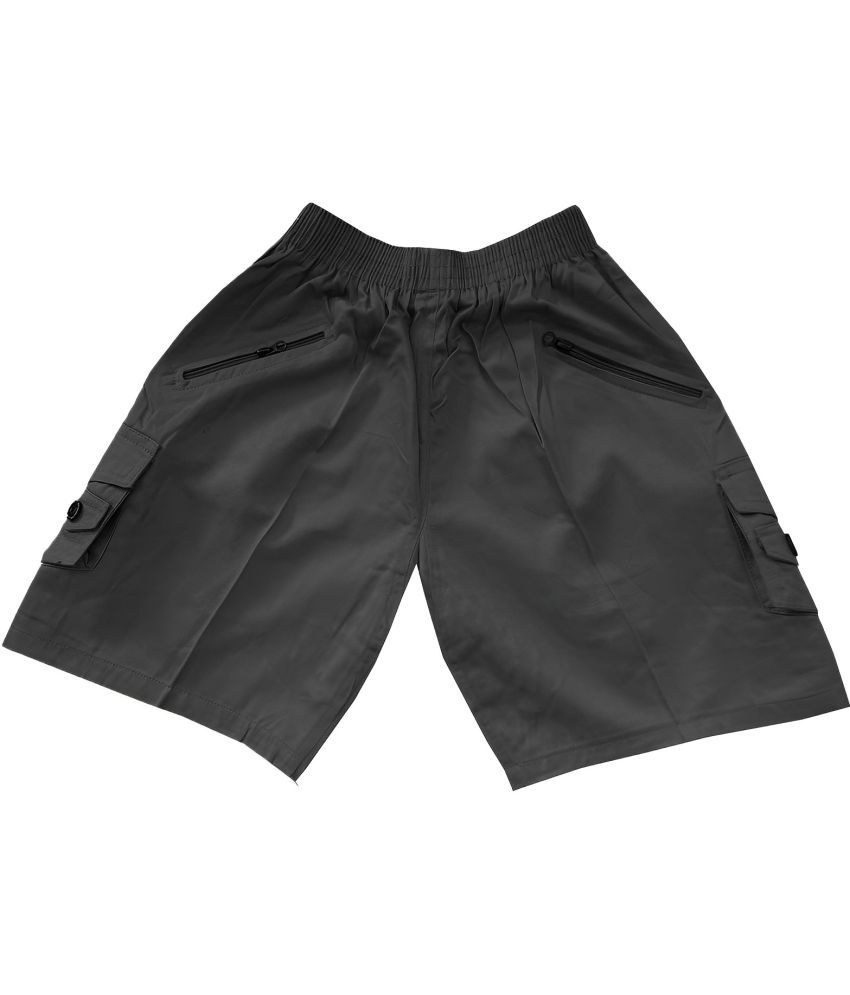     			Reoutlook Pack of 1 Polyester Shorts For Boys ( Black )