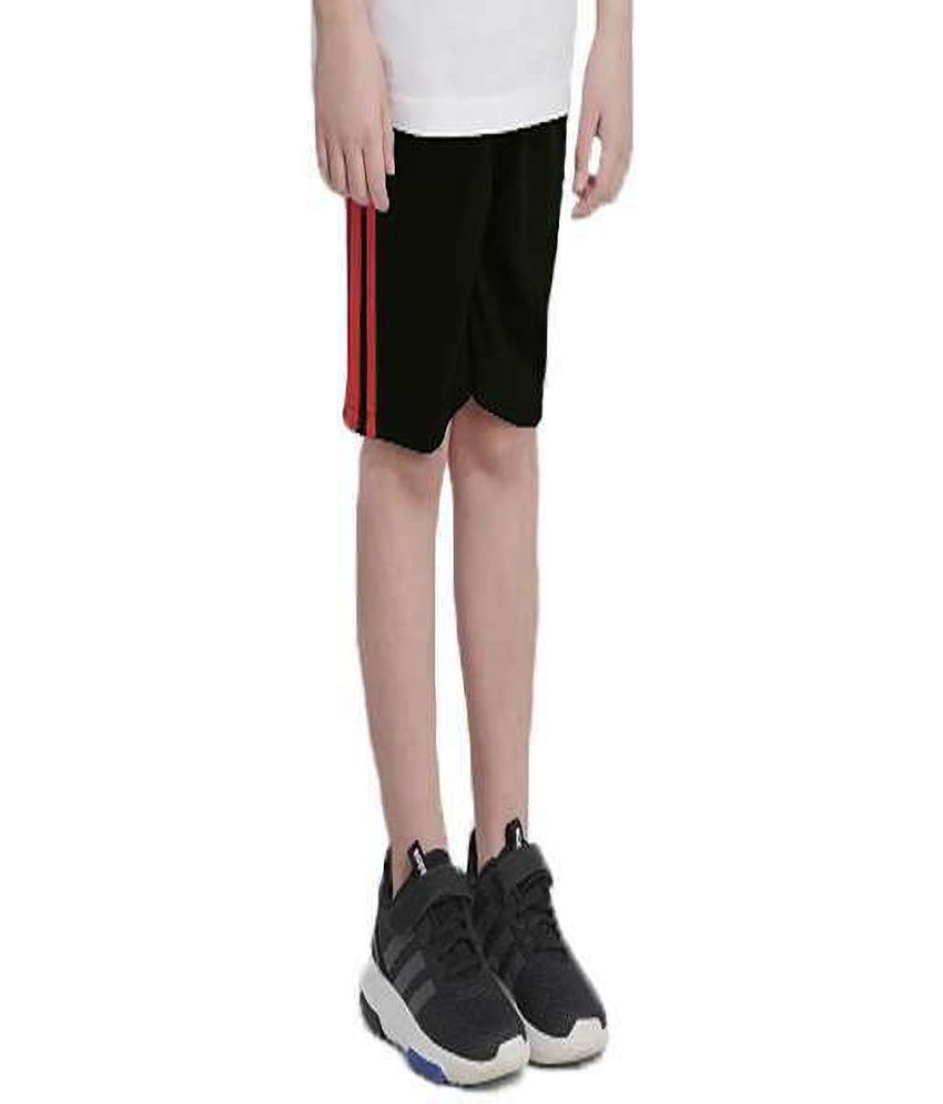     			Reoutlook Pack of 1 Polyester Shorts For Boys ( Black )