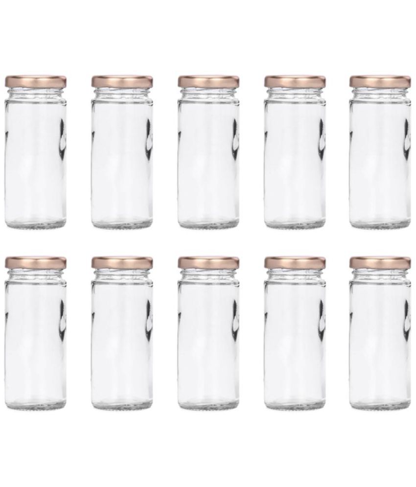     			Somil Milk, Juice Serving Glass Transparent Milk Container ( Set of 10 )