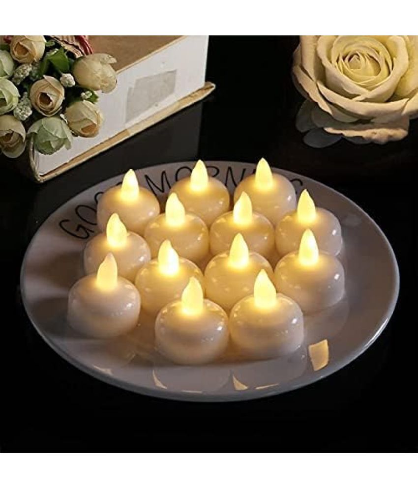     			AG White Floating Candle 5 cm ( Pack of 1 )