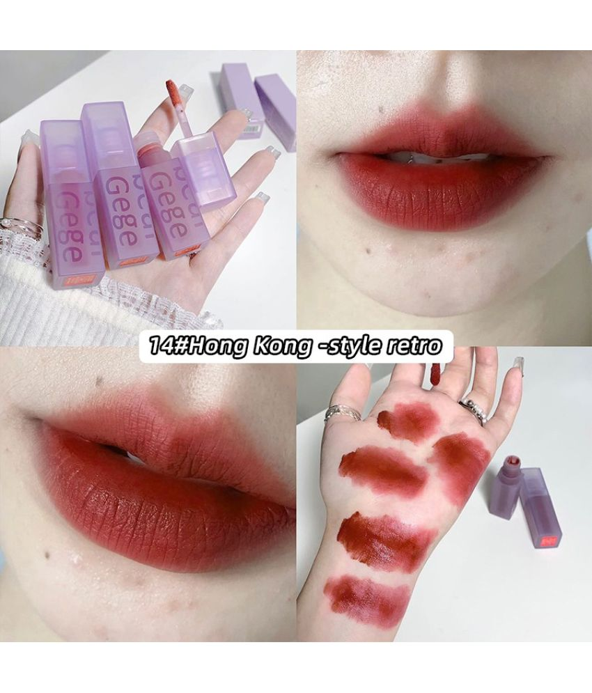     			DAIMANPU Coral Red Matte Lipstick 12