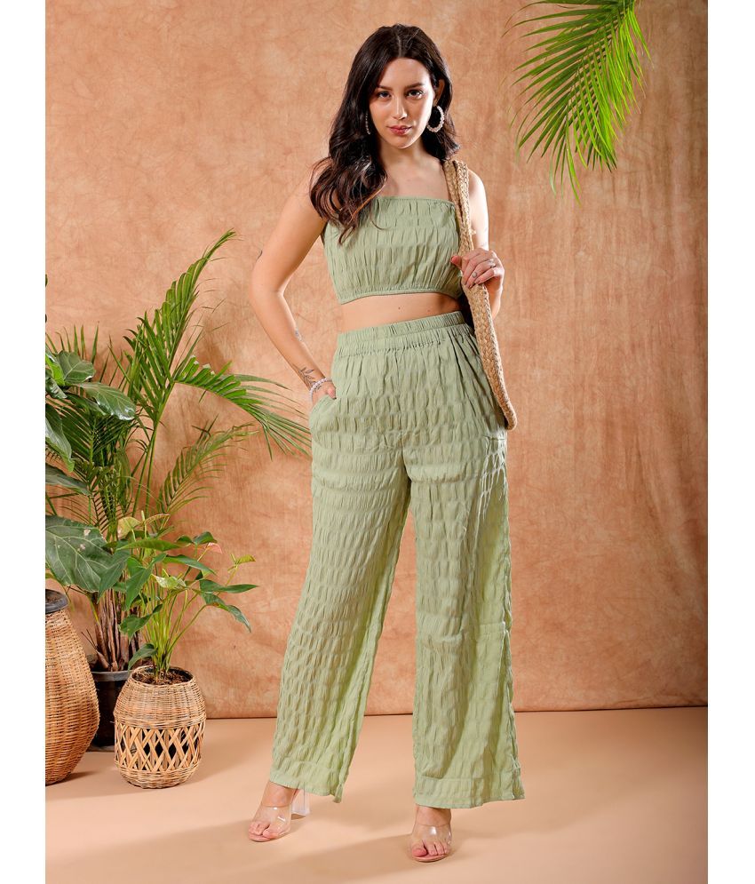     			Freehand Women Top Trouser Co-Ord Set ( Pack of 1 , Green )