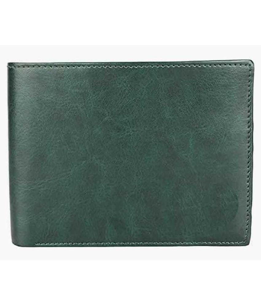     			HRFSTAR PU Solid Men's Regular Wallet With 6 Slots For Card ( Green , Pack of 1 )