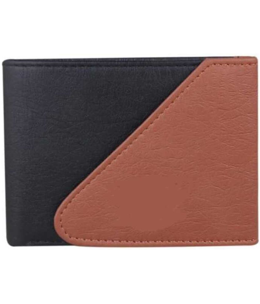     			HRFSTAR PU Solid Men's Regular Wallet With 5 Slots For Card ( Black , Pack of 1 )