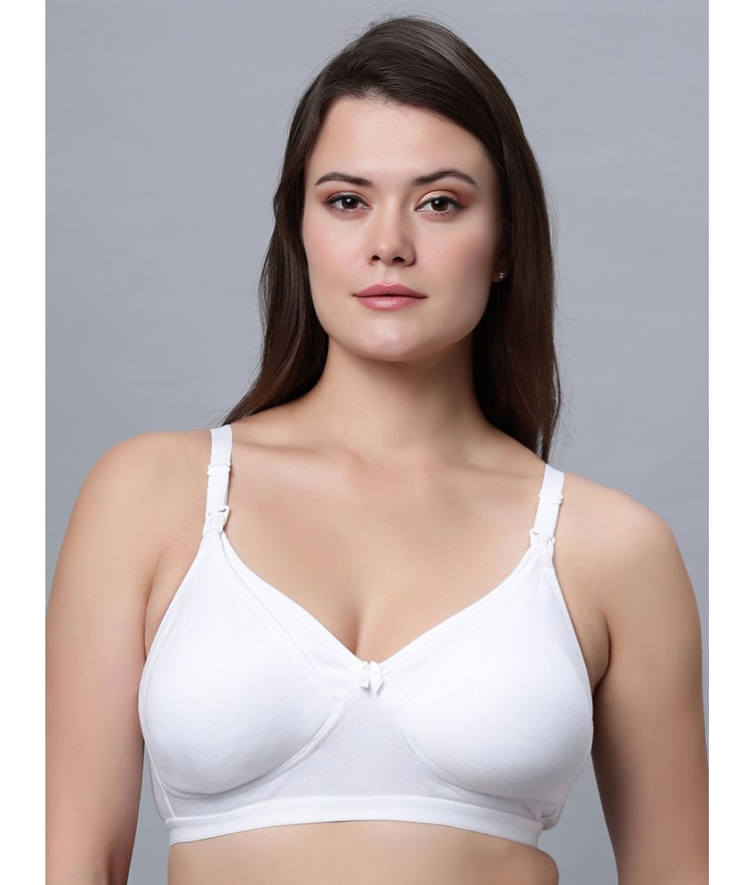     			IN CARE LINGERIE Pack of 1 Cotton Blend Non Padded Everyday Bra For Women ( White )