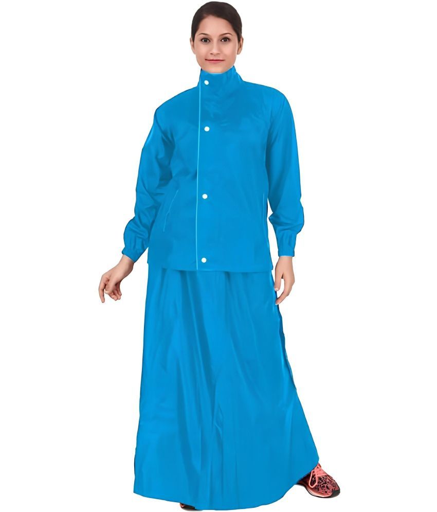     			MULTIWA Nylon Raincoat Set - Blue