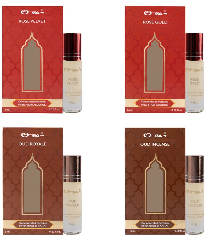     			Ossa Oud Non- Alcoholic 25ml Attar ( Pack of 4 )