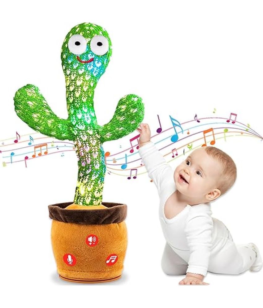     			Rechargeable Toys Talking Cactus Baby Toys for Kids Dancing Cactus Toys Can Sing Wriggle & Singing Recording Repeat What You Say Funny Education Toys for Children Playing Home Decor for Kids