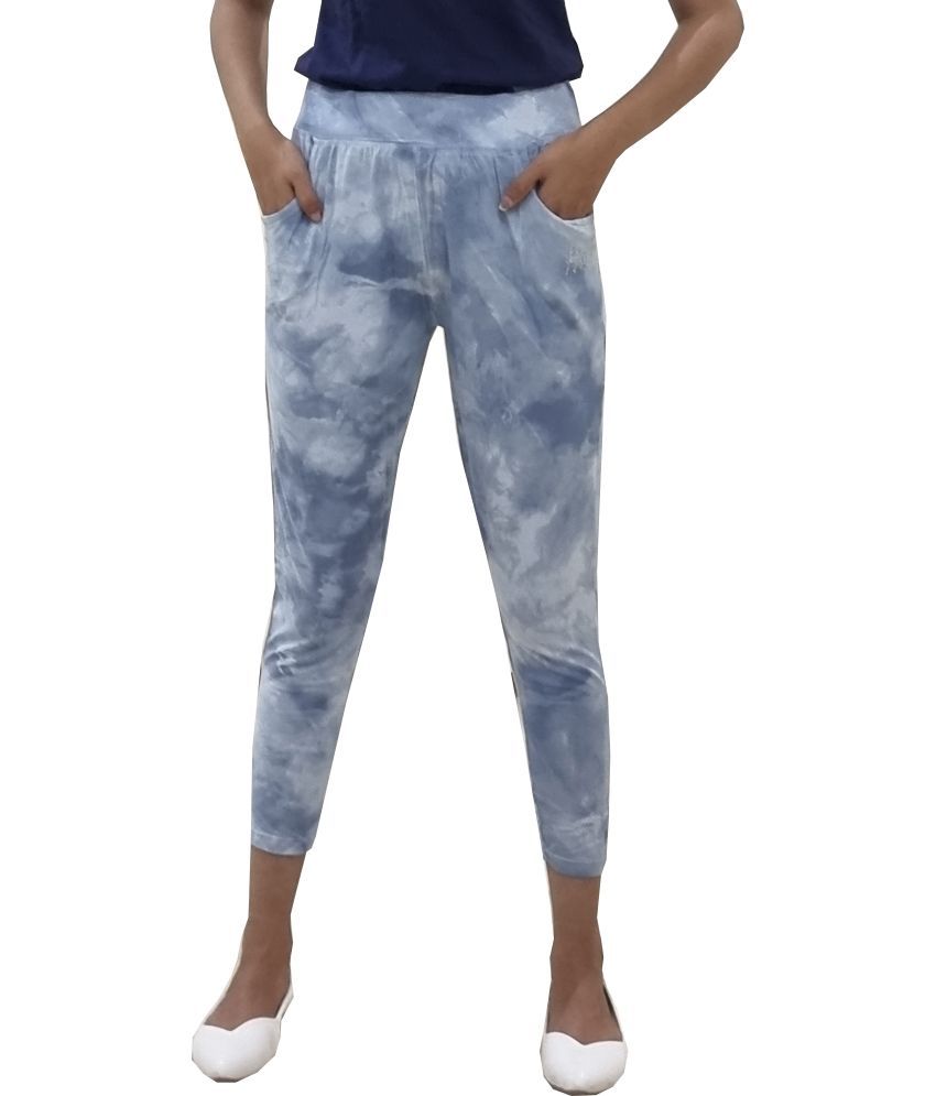     			Reoutlook Blue Cotton Blend Women's Yoga Trackpants ( Pack of 1 )