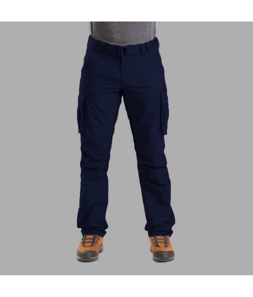     			Reoutlook Regular Flat Men's Cargos - Blue ( Pack of 1 )