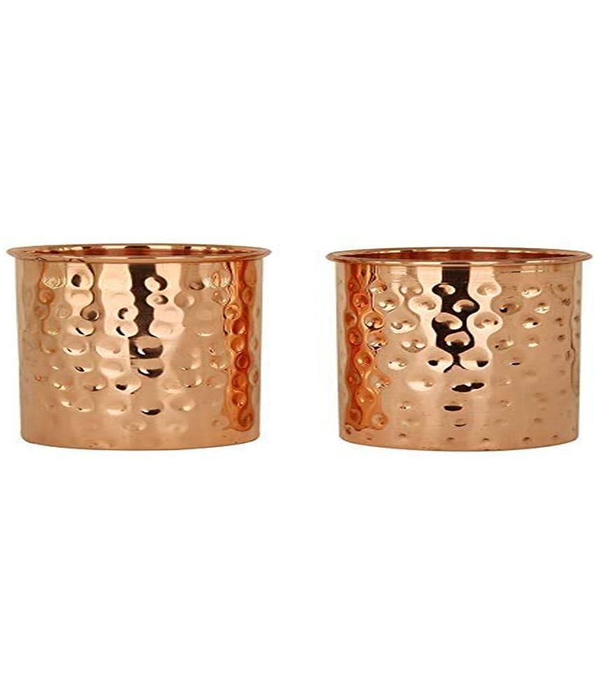     			Shakuntla Vintage 3 copper Glass Copper Glasses 250 ml ( Pack of 3 ) Gold