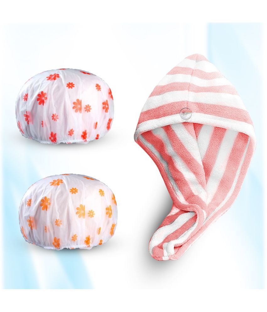     			Swiss Connection Free Size 2 Shower Cap Pack of 3