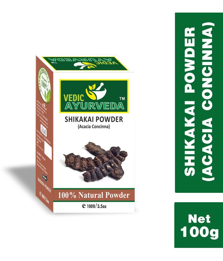     			VEDICAYURVEDA Shikakai Powder Organic Semi Permanent Hair Color 100 g Brown