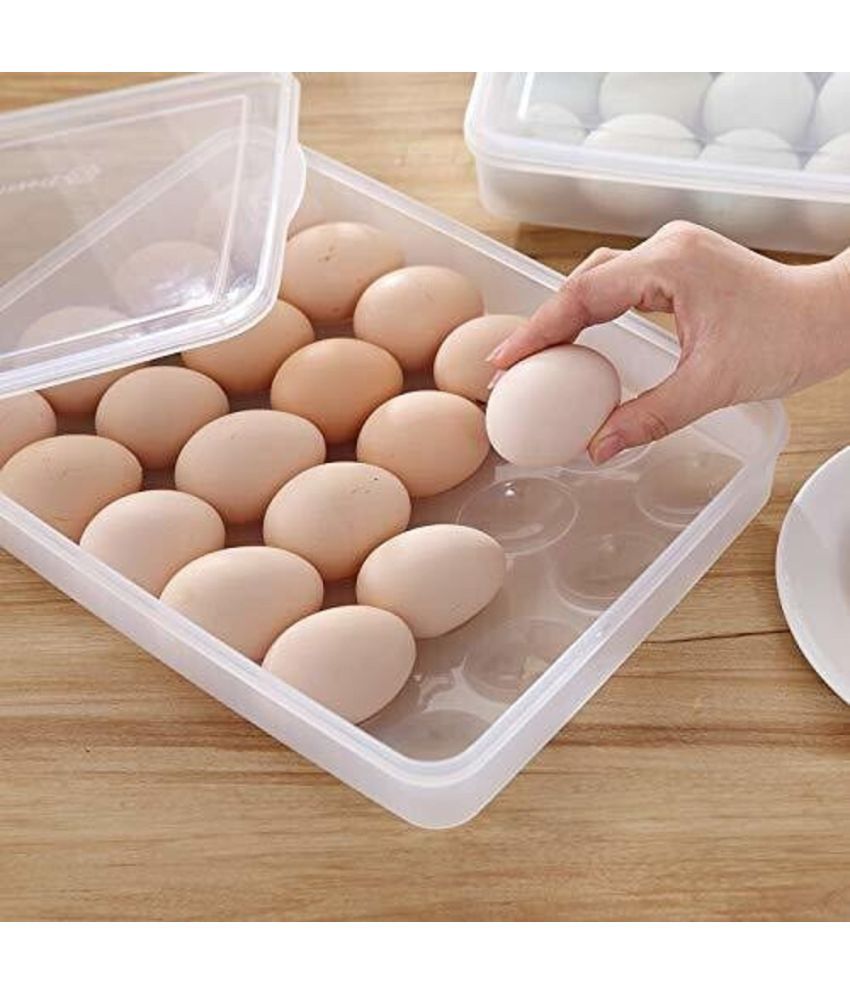     			Vittamix 24 GRID EGG Tray 1 Plastic Transparent Egg Container ( Set of 1 )