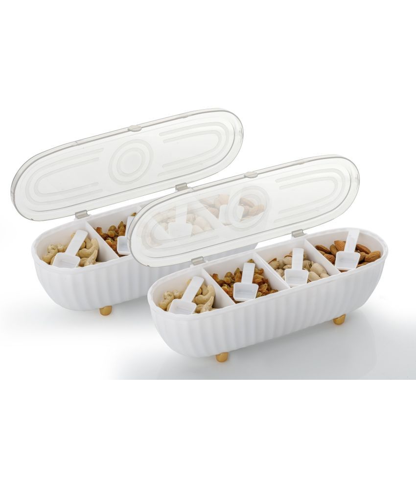     			Vittamix 4 GRID White 2-pcs Plastic White Multi-Purpose Container ( Set of 2 )