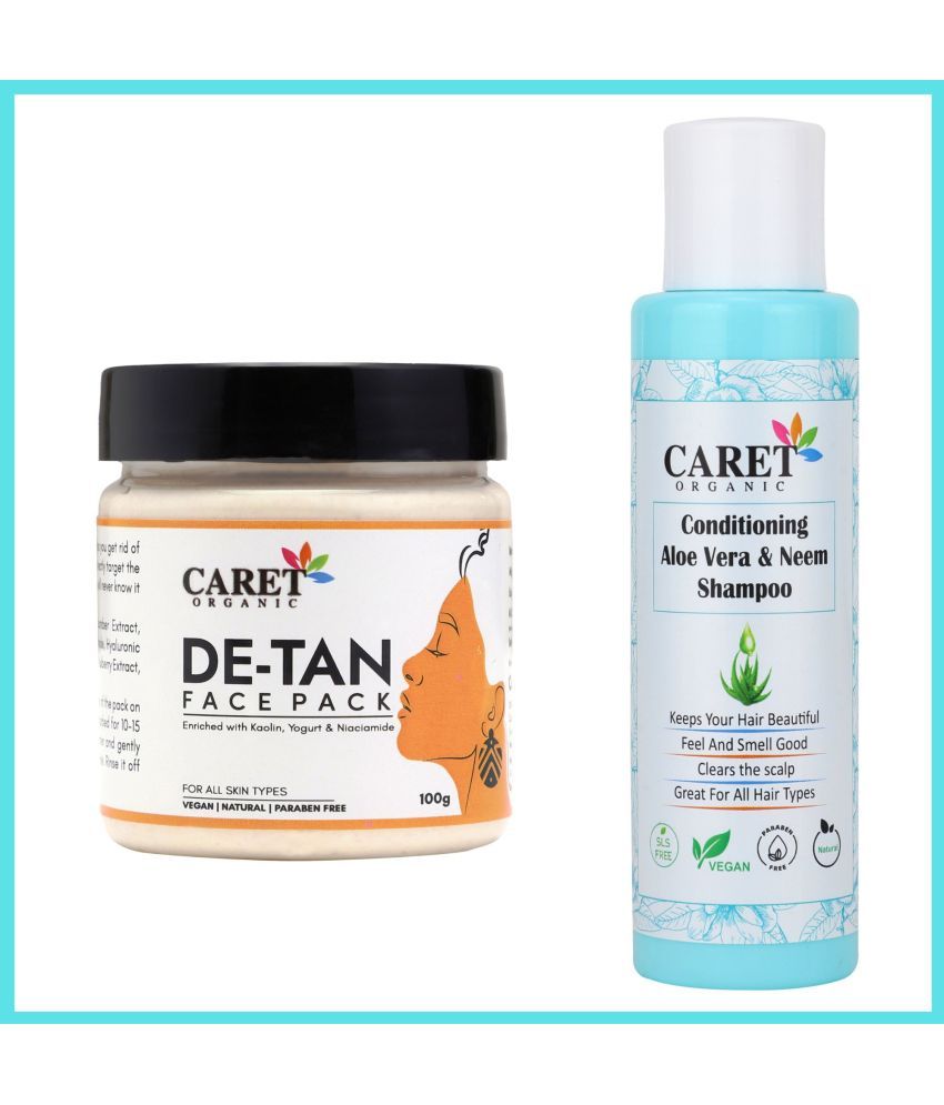     			De-Tan Face Pack (100g) AND Aloevera & Neem Conditioning Shampoo (100g) (2 Items in the set)