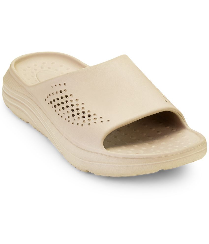     			HOPPA Beige Men's Slide Flip Flop