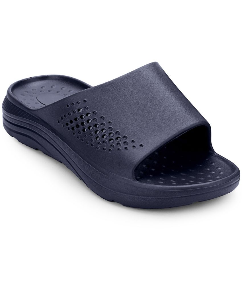     			HOPPA Navy Men's Slide Flip Flop