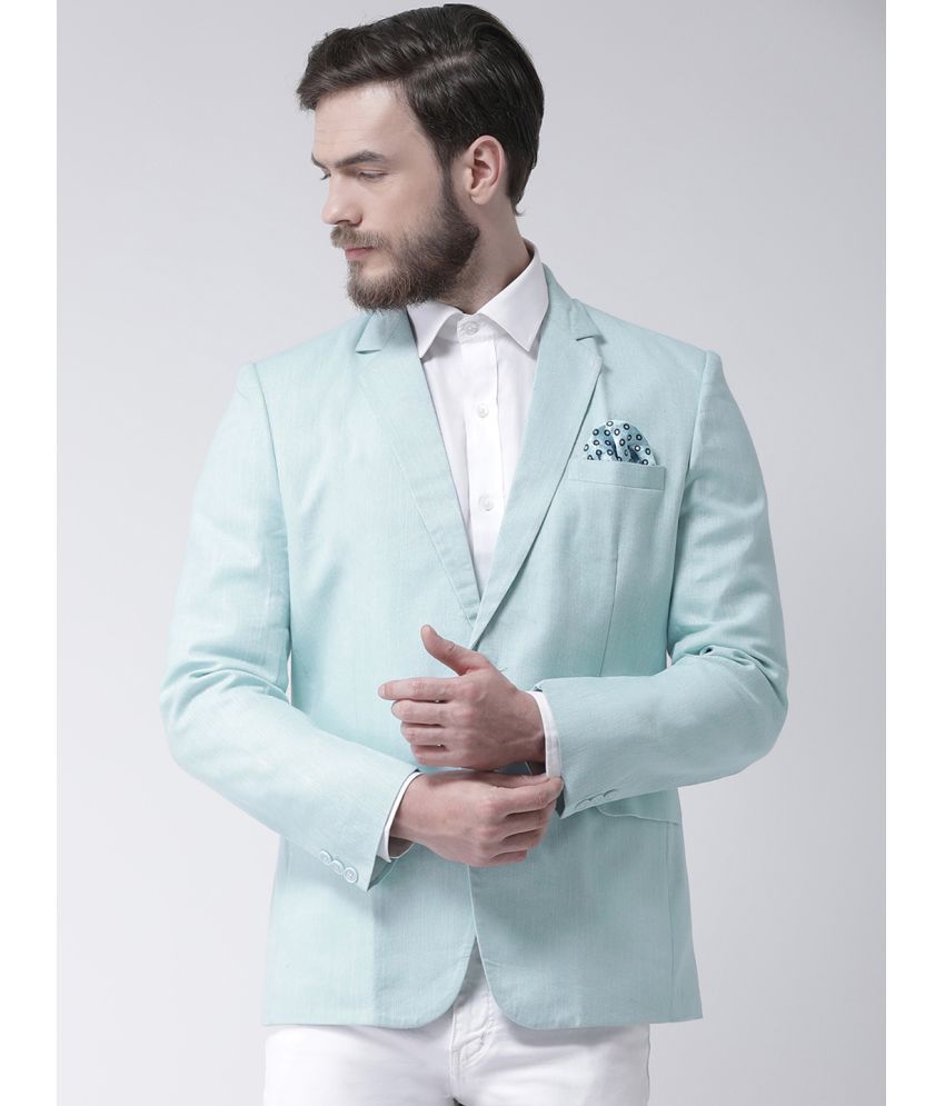     			Hangup Linen Men's Blazer - Sea Green ( Pack of 1 )