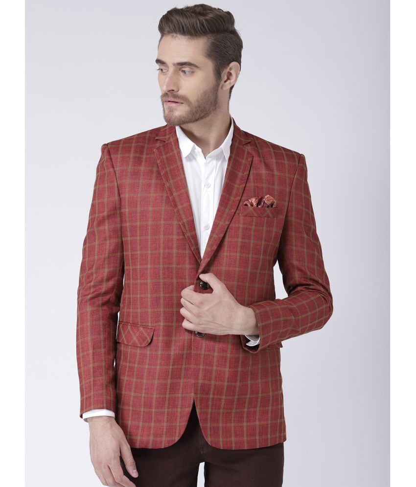     			Hangup Viscose Men's Blazer - Maroon ( Pack of 1 )