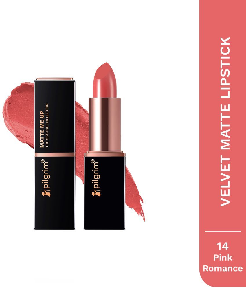     			PILGRIM Flamingo Pink Matte Lipstick 4.2