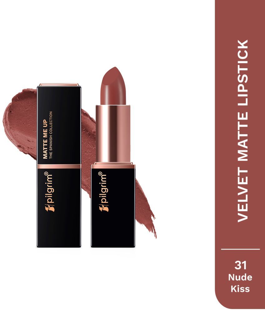     			PILGRIM Light Nude Matte Lipstick 4.2