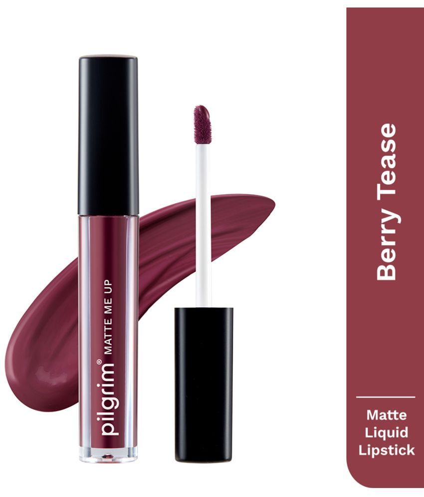     			PILGRIM Maroon Red Matte Lipstick 3