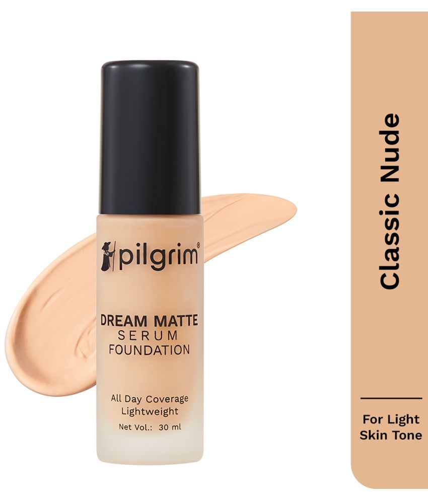     			PILGRIM Matte Liquid For All Skin Types Skin Nude Foundation Pack of 1