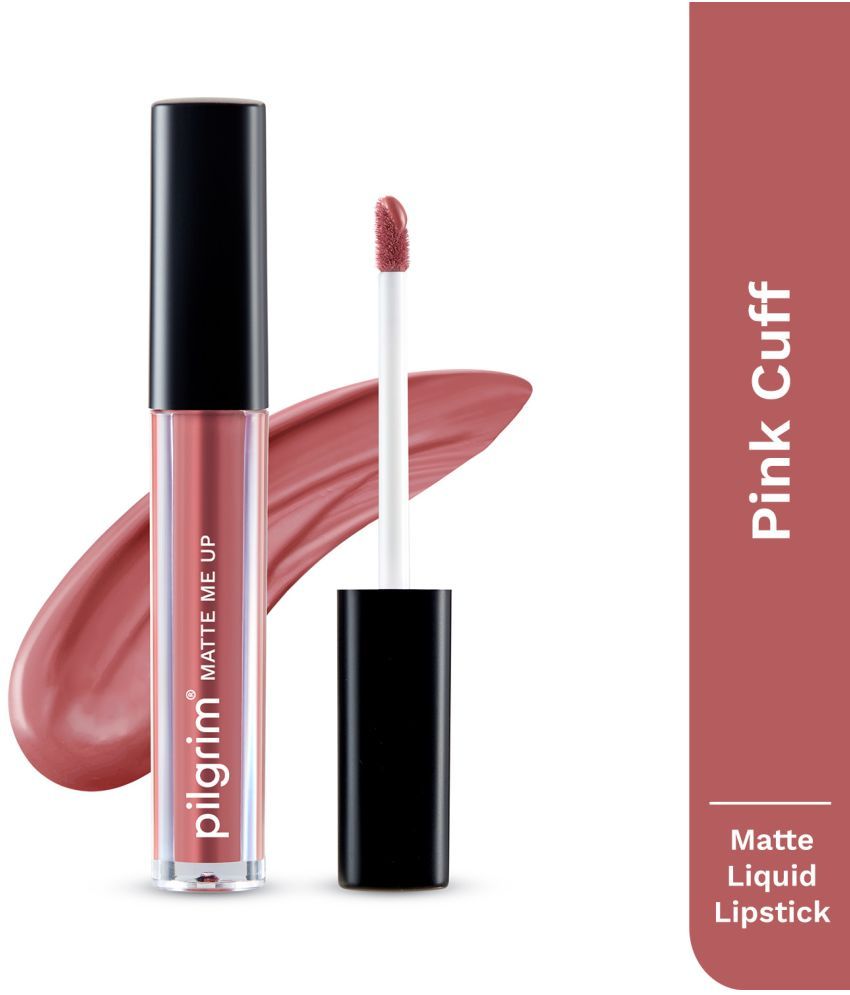     			PILGRIM Pink Matte Lipstick 3