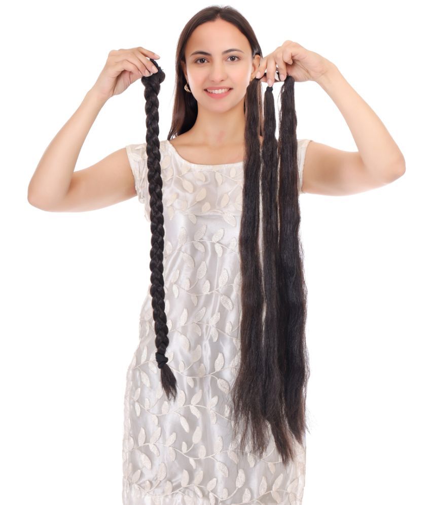     			RITZKART Black Hair Extension ( Pack of 1 )