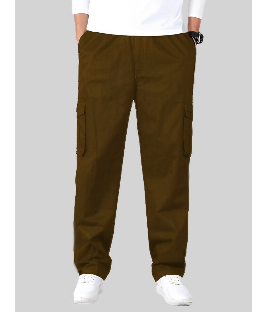     			Reoutlook Regular Flat Men's Cargos - Beige ( Pack of 1 )