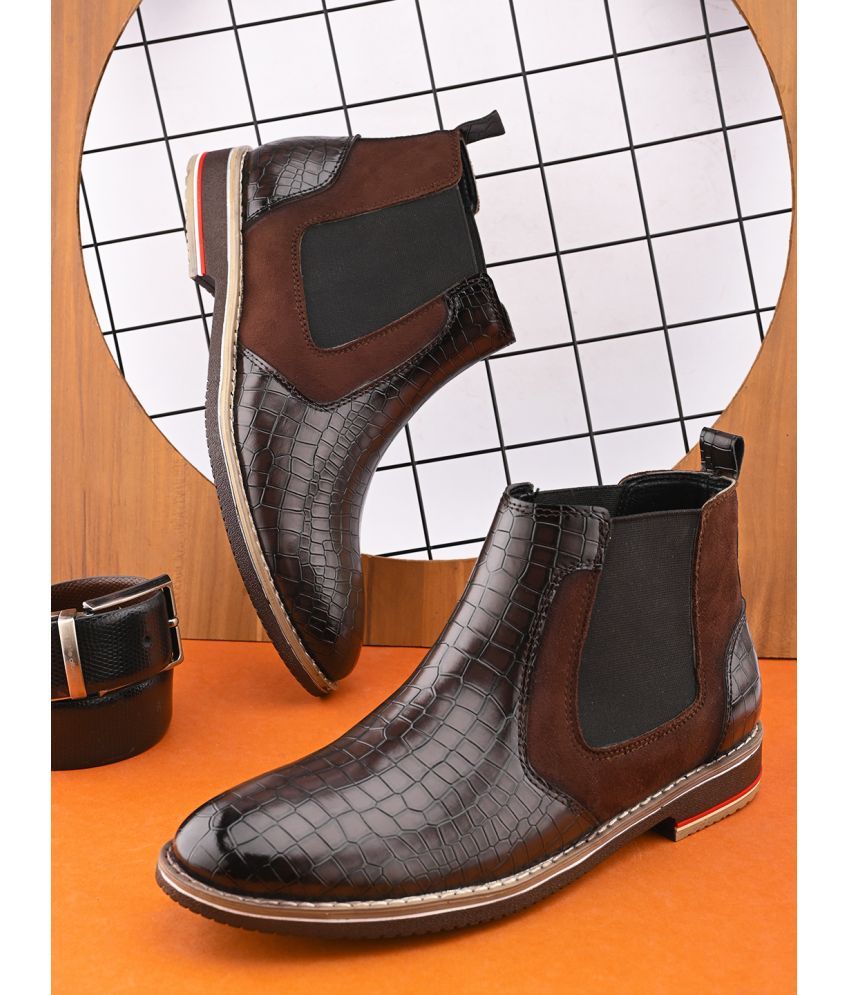     			Sir Corbett Brown Men's Chelsea Boots