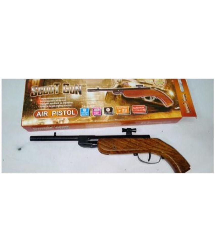     			SunTap Air Pistol Scout Metal Gun / Bandook With Free 100 Pellets / Bullets