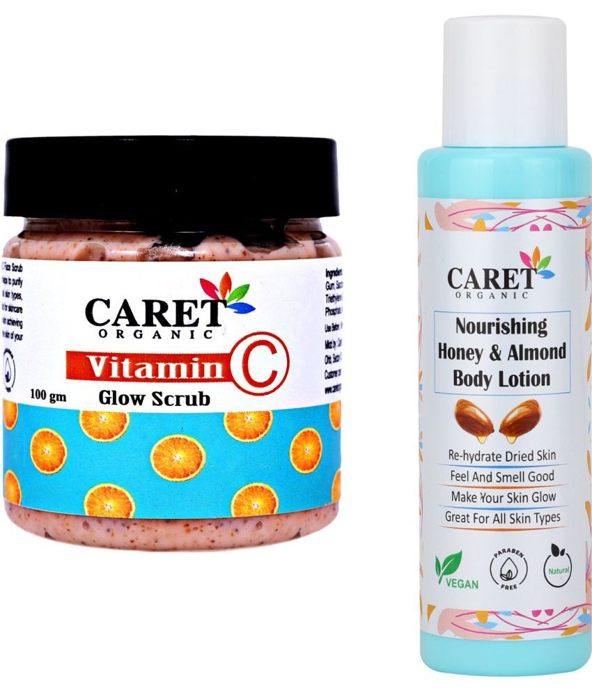     			Vitamin C Glow Scrub (100g) AND Honey & Almond Body Lotion (100ml) (1 Items in the set)