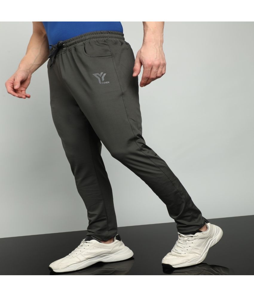     			YUNEK Grey Polyester Blend Men's Trackpants ( Pack of 1 )